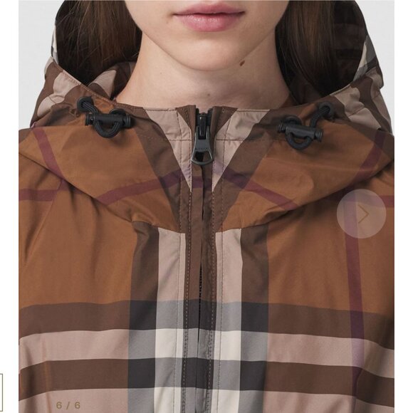 Burberry Bacton Check Lightweight Jacket Women Size 6 - Picture 7 of 16